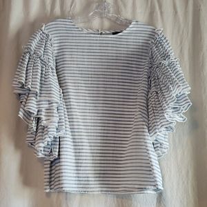 Who What Wear ruffle sleeve top